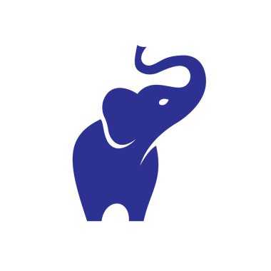 Basit modern fil logosu tasarımı.