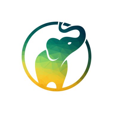 Basit modern fil logosu tasarımı.