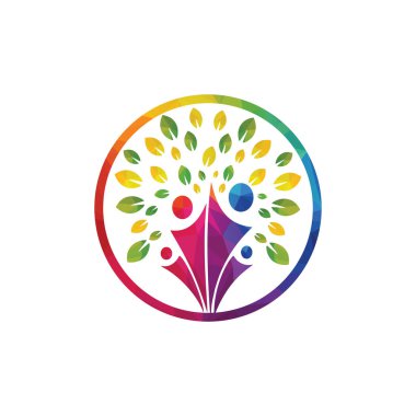 Ağaç Vektörü Logo Tasarım Şablonu.