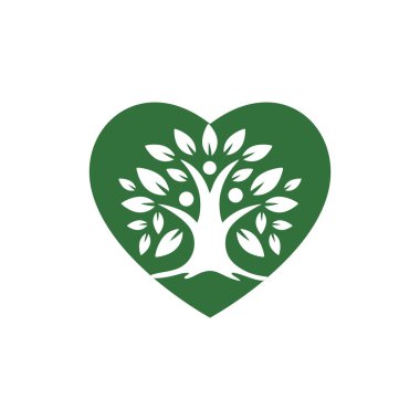 Aile Ağacı Vektör Logosu Tasarım Şablonu.