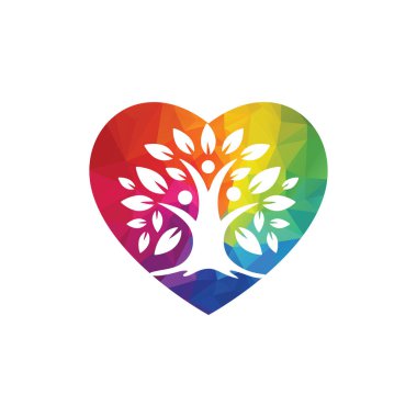 Aile Ağacı Vektör Logosu Tasarım Şablonu.