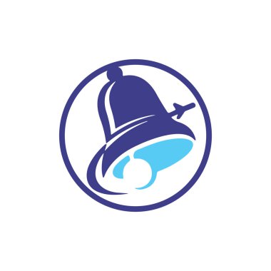 Bell seyahat vektör logo tasarım şablonu.