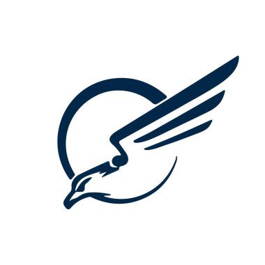 Kartal vektör logo tasarımı.