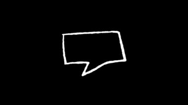 6 grunge el yapımı animasyon okları ve şekiller döngü dur hareketi soyut siyah arkaplan üzerinde soyut animasyon örtüşür, nesne vurgu etkisi