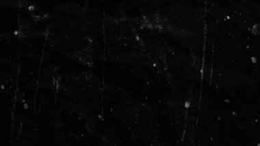 Eski film tahıl efekti soyut arkaplan, grunge retro vintage animasyon kaplama çizikler ve toz, döngüye hazır animasyon