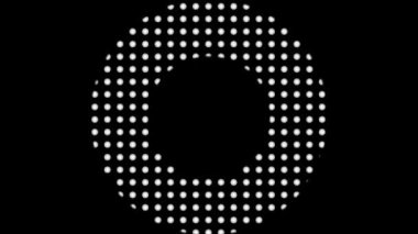 Dijital yarım ton noktalar soyut arkaplan dikişsiz döngü animasyonu, çizgi film çizgi romanı eski tarz kaplama