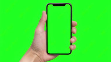 yeşil ekran mobil model şablonu antika vintage efekt döngüsü animasyonu, eski film hasarlı vhs, modern teknoloji hatası konsepti, kroma anahtarı veya anahtar efekti kullanın