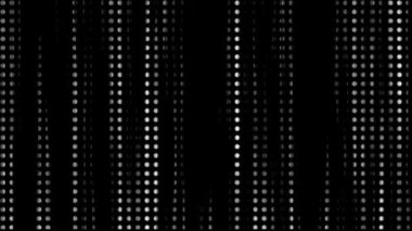 Yarım tonlu noktalar soyut arkaplan, kusursuz döngü animasyonu, beyaz ve siyah gradyan teknoloji arkaplanı doku örtüsü için uygun