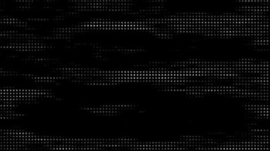 soyut animasyon yarım ton noktalı retro teknoloji arka planı, rastgele noktalar ve ızgaralar, 3d canlandırma canlandırma arkaplanı