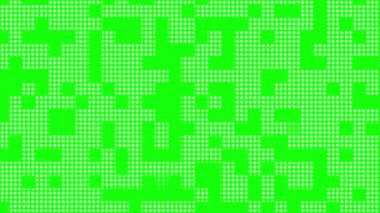 yeşil ekran yarım ton noktalı doku arka plan, noktalar ve ızgara desen soyut canlandırılmış arkaplan, gübreleme için uygun, üstüste