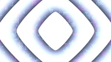 Soyut parlak beyaz dalgalar minimum modern arkaplan. Kusursuz noktalı döngü animasyonu. Dinamik modern noktalar ve şebeke arkaplanı