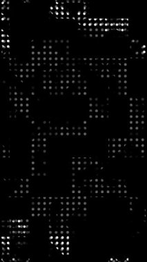 dikey modern noktalı animasyon yarım ton dokusu soyut teknoloji arka plan, noktalar ve ızgara dijital hareket döngü animasyonu
