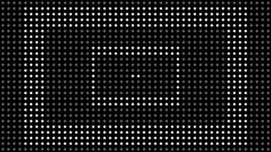 Modern noktalı yarım tonlu animasyon dokusu soyut teknoloji arka plan, noktalar ve ızgara dijital hareket döngü animasyonunu örtüyor