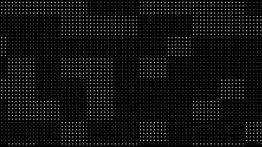 Kusursuz noktalar ve ızgara yarım ton canlandırılmış retro doku soyut döngü hareket arkaplanı, vintage efekt için kaplama