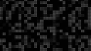 Teknolojik yarım ton noktalı doku soyut arkaplan, döngü animasyon hareket grafikleri örtüşür