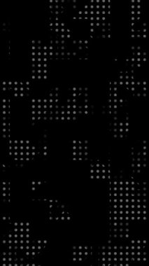 dikey teknolojik yarım ton noktalı doku soyut arkaplan, döngü animasyon hareketinin grafikleri örtüşür