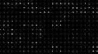 Yarım ton noktalı eski model doku teknolojisi soyut arka plan dikişsiz döngü animasyonu