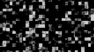 Retro yarım ton noktalı vintage desenli soyut arkaplan hareketi döngü animasyonu