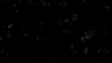 Retro yarım ton noktalı vintage desenli soyut arkaplan hareketi döngü animasyonu