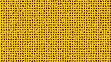 Sarı yarım tonlu nokta desenli soyut arkaplan, noktalar ve ızgara döngüsü canlandırma arkaplanı