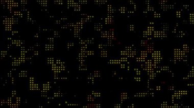 Yarım tonlu noktalı desenli soyut arkaplan, noktalar ve ızgara döngüsü canlandırma arkaplanı