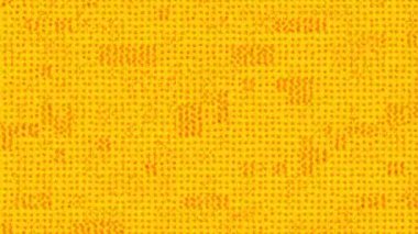 Sarı yarım tonlu nokta desenli soyut arkaplan, noktalar ve ızgara döngüsü canlandırma arkaplanı