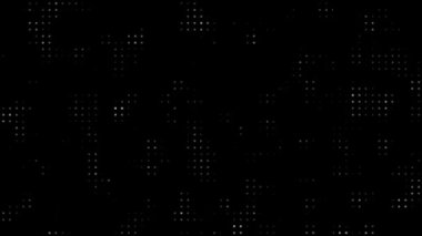 Yarım tonlu noktalı doku soyut hareket arka plan döngü animasyonu, noktalar ve ızgara örtüsü