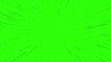 yeşil ekran anime tarzı çizgi soyut döngü animasyon hareket arkaplanı, çizgiler arasında kamera yolculuğu, modern teknoloji konsepti