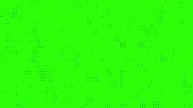 yeşil ekran yarım ton noktalı doku hareketin soyut arkaplanını örtüyor, döngüye hazır animasyon, modern noktalar ve ızgara teknolojisi arkaplanı