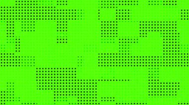 yeşil ekran yarım ton noktalı desenli soyut arka plan döngüsü animasyon hareketi örtüsü, dijital modern noktalar ve ızgara arkaplanı