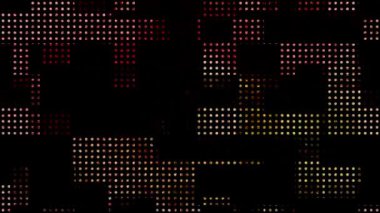 Yarım tonlu noktalı desenli soyut arkaplan döngüsü animasyon hareketi örtüsü, dijital modern noktalar ve ızgara arkaplanı