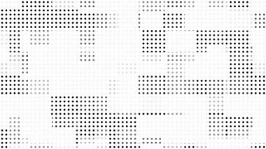 Kusursuz retro vintage desenli soyut teknoloji yarım ton noktalı arka plan animasyonu