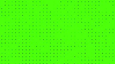 yeşil ekran (kroma anahtarı) pürüzsüz soyut teknoloji yarım ton noktalı arkaplan canlandırması