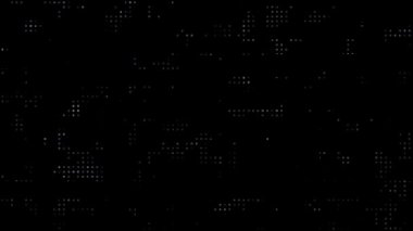 Yarım tonlu noktalı desen soyut hareket arkaplan döngüsü animasyonu, noktalar ve eski efektler için örtüşür