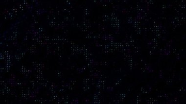 Yarım tonlu noktalı desen soyut hareket arkaplan döngüsü animasyonu, noktalar ve eski efektler için örtüşür