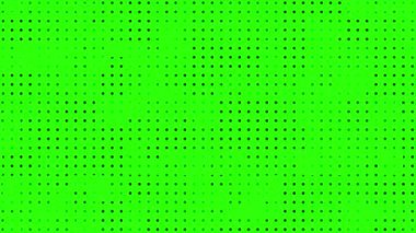 yeşil ekran krom anahtar yüksek teknoloji noktalar ve ızgara modern soyut hareket arkaplan, teknoloji arka plan animasyonu, yarım ton etkisi için kaplama