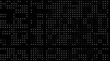 Kusursuz dijital hi-tech noktalar titreşen hareket grafikleri, yarım ton doku soyut arka plan, döngü animasyonu