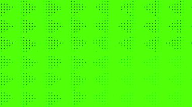yeşil ekran (kroma anahtarı) 4k stop hareketli yarım ton noktalı doku döngüsü animasyonu dijital yüksek teknoloji soyut döngü arka planı