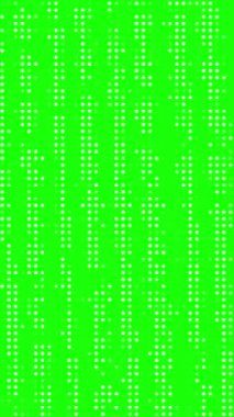 yeşil ekran soyut canlandırılmış yarım ton noktalı retro teknoloji arka planı, rastgele noktalar ve ızgaralar, 3d canlandırma döngüsü canlandırma arkaplanı