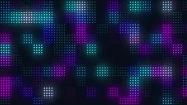 dijital yüksek teknoloji neon siber punk parlayan noktalar soyut hareket arka plan animasyonu