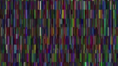 Analog statik rgb çubuk dokusu dokusu, hasarlı VHS ses efekti, kötü televizyon sinyalleri, CRT geçişleri, eski televizyon animasyonu yok