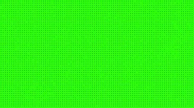 Yeşil ekran Halftone Duotone animasyon deseni. Noktalar ve ızgara dikişsiz döngülü animasyon. Radyo dalgaları açıcı, noktalı retro doku grunge arkaplanı