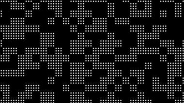 4k Grunge Soyut Yarım Tonlu Noktalar Doku Döngüsü Canlandırması için üstüste