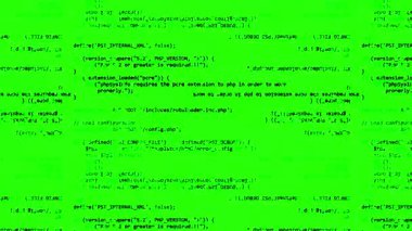 yeşil ekran bilgisayar programlama hatası, sistem hackleme konsepti, hackleme videosu, siber güvenlik, kodlama ve bilgi teknolojisi