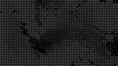 4k yarım ton noktalar soyut arkaplan animasyonu, eski film efekti, hata, kodlama programlama kavramı