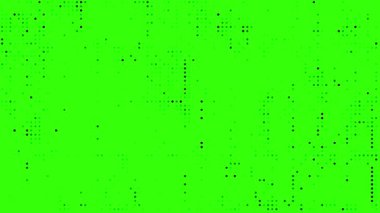 yeşil ekran animasyon dijital noktalar titreşen soyut arkaplan animasyonu
