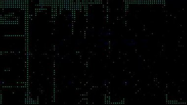 4k yüksek teknolojili noktalar titreşen arka plan, modern ve gelecekçi teknoloji, ağ oluşturma konsepti