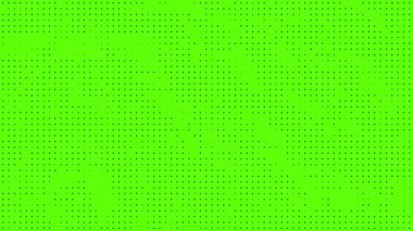 yeşil ekran (kroma anahtarı) yarım tonlu noktalı eski model doku hareket arkaplanı, soyut döngü canlandırması