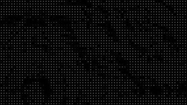 Yarım ton noktalı eski model doku hareket arkaplanı, soyut döngü canlandırması