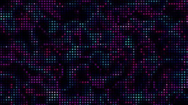 dijital fütüristik yarım ton noktalı dokunun hareket arkaplanı, soyut noktalar titreşen döngü animasyonu